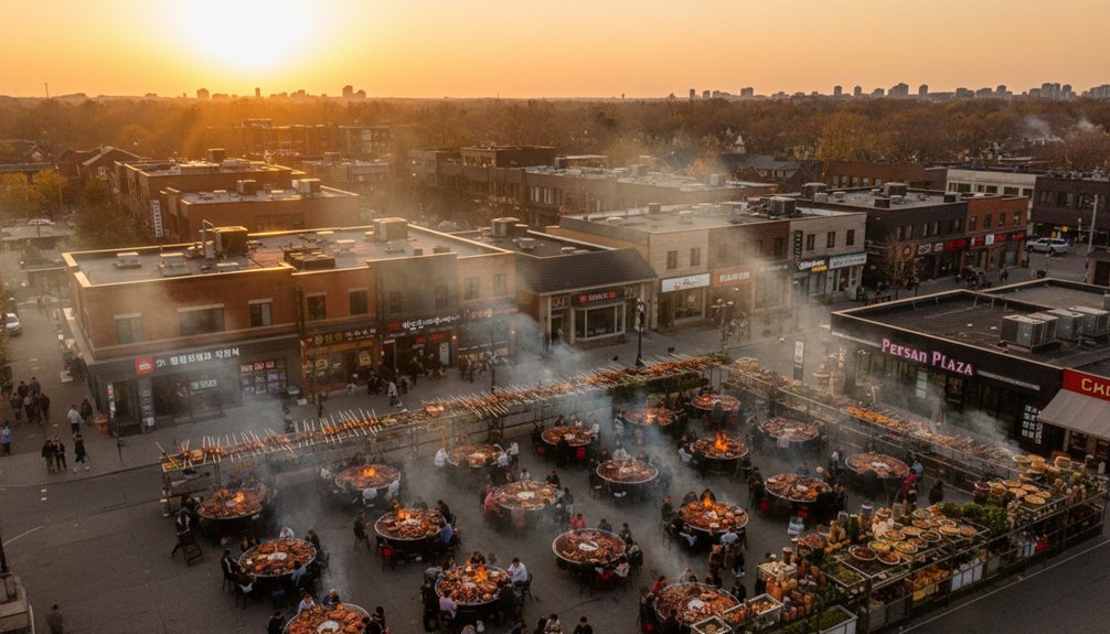 concentrated restaurant neighborhoods for dining exploration