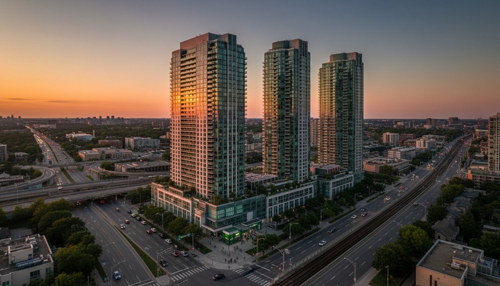 transit rich urban center